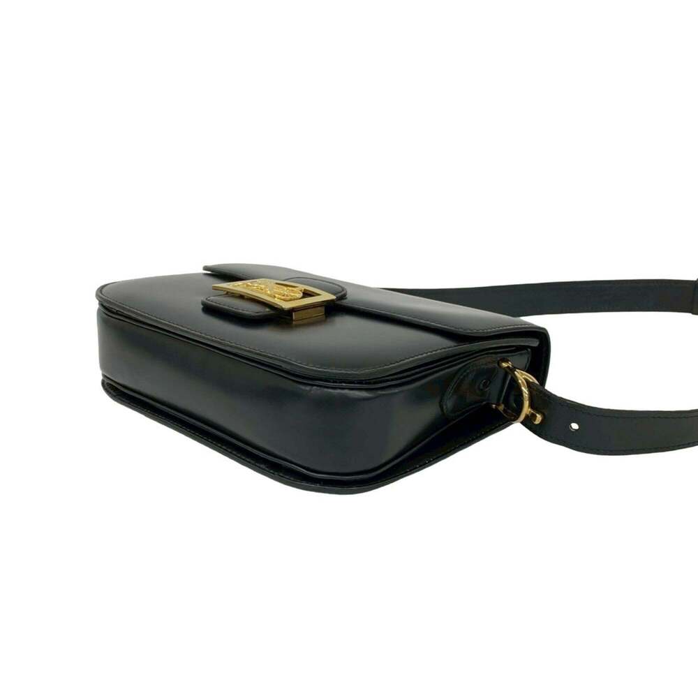 CELINE Vintage Logo Carriage Hardware Calf Leather Genuine Shoulder Bag Pouch... - Picture 8 of 10